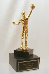 DE COLECCIÓN TROFEO TROFEO DE BATEADOR MASCULINO DE METAL DORADO PARTES TROFEO METAL - Imagen 1 de 4
