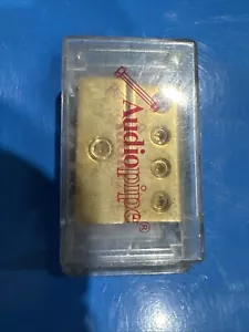 AUDIOPIPE PB-1044 1/0 GA TO 4 GA CAR AUDIO GOLD FINISH POWER DISTRIBUTION BLOCK - Picture 1 of 4