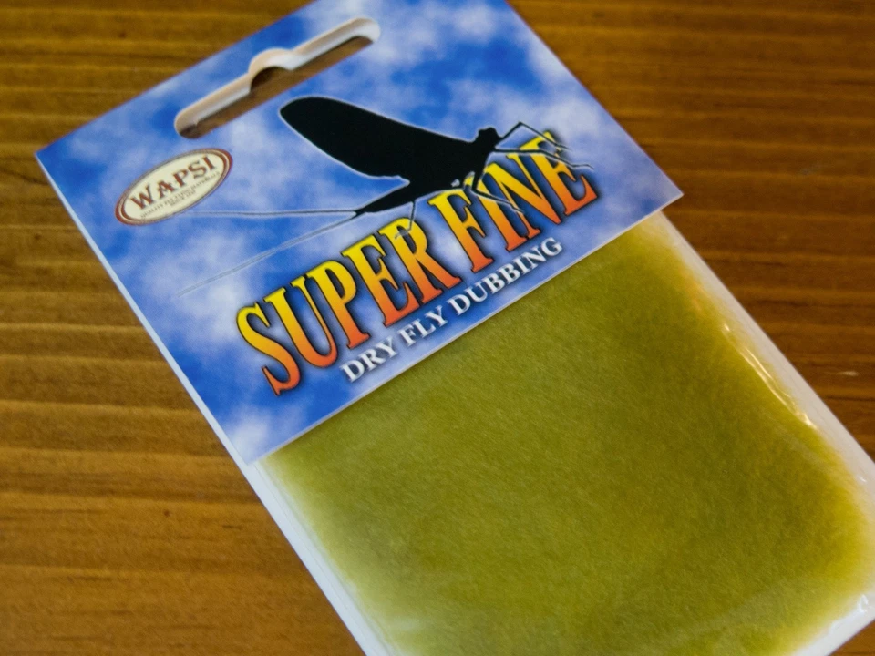 Wapsi Super Fine Dry Fly Dubbing / Olive - Fly Tying