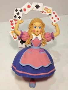 Alice in Wonderland with Cards Overhead Christmas Tree Ornament - Picture 1 of 2