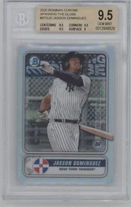 2020 Bowman #STG-JD Jasson Dominguez Chrome Spanning the Globe BGS 9.5 - Picture 1 of 2