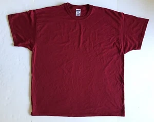 Herren Jerzees T-Shirt Burgund (Rot) Kurzarm 3XL Heavyweight Blend Neu - Bild 1 von 6