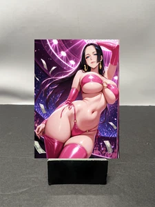 Tarjeta coleccionable de arte personalizado de anime Boa Hancock Waifu NSFW DISPONIBLE W6309 - Imagen 1 de 2