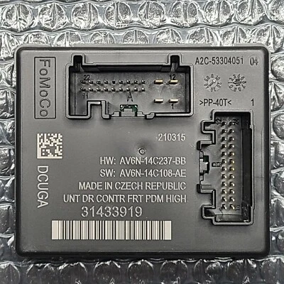 2010-2018 VOLVO V40 V60 S60 FRONT LEFT DOOR CONTROL MODULE 31433991 OEM  $0 Ship - Image 1 of 4