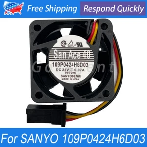 For SANYO 109P0424H6D03 40*40*20mm DC24V 0.07A 3-Pin Cooling Fan - Picture 1 of 3