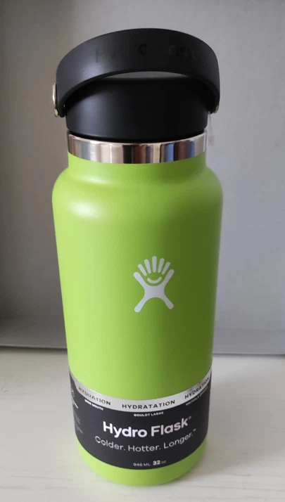 Hydro Flask Standard Mouth Isolierflasche 32 OZ (946ml) Termoskanne Trinkflasche - Bild 1 von 1