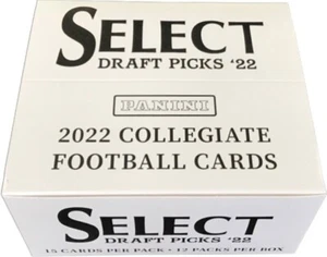 2022 PANINI SELECT College Draft Picks FOOTBALL CELLO FAT 12 PACK BOX 180 Cards - Picture 1 of 4