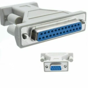 Adaptateur DB9F/DB25F Serial/AT Modem DB9 Female to DB25 Female - Photo 1/1