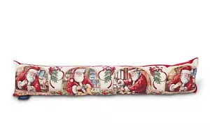Santa's Workshop Weihnachten gewebter Wandteppich Entwurf Zugluftstopper 90 cm hergestellt in UK - Bild 1 von 5