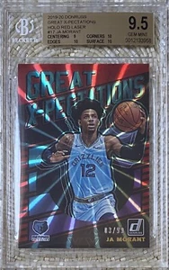 DONRUSS GREAT X-PECTATIONS RED LASER HOLO /99 JA MORANT RC BGS 9.5 FROM 10 POP 2 - Bild 1 von 2