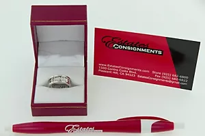Tiffany & Co. offener Ring 18 Karat Weißgold Atlas Größe 5 1/2 - Bild 1 von 5