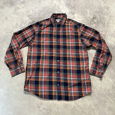 Duluth Trading co Shirt Mens Small Plaid Flannel Button Down Cotton Collared - Image 1 of 4