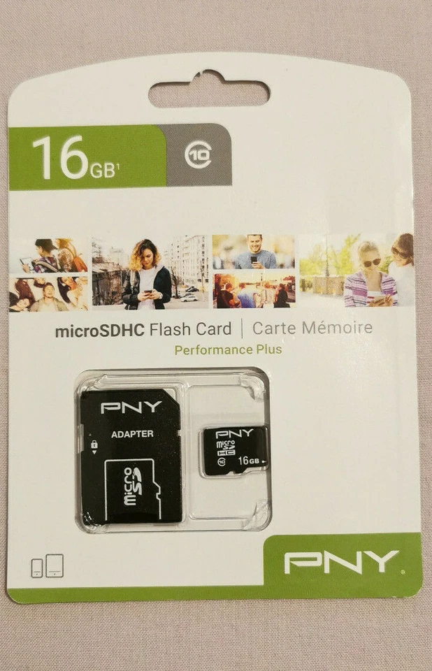 16GB Micro SD SDHC Card For Smart Phones Tablets Flash Card Storage + Adapter - Image 1 of 1