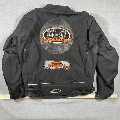 Chaqueta de cuero para motocicleta Power-Trip adulto XL negra cremallera completa Harley-Davidson OCC Foto 1 de 4