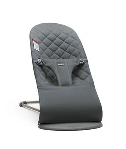 BabyBjörn Bouncer Bliss, Anthracite, Woven, Classic Quilt | 2-in-1 Adjustable - Picture 1 of 6