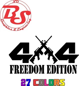 4x4 AR Freedom Edition Off Road Calcomanía Camión Diesel Coche 2A AK Pistola Rifle EE. UU. noBS - Imagen 1 de 1
