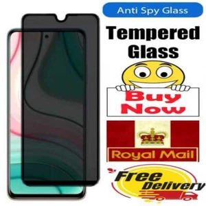 Privacy Screen Protector For Xiaomi 11T,12T,Mi 10i,,Mi 11x,Poco x3,Poco F3 - Picture 1 of 3