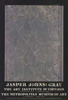 Плакат JASPER JOHNS Within 42,5 x 29 дюймов 2007 поп-арт синий, серый - Изображение 1 из 4