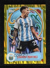 2023 Topps Argentina Fileteado Yellow Tango /150 Lisandro Martinez #9