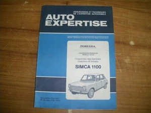 REVUE TECHNIQUE AUTO EXPERTISE SIMCA 1100 berlines 3 et 5 portes - breaks - Imagen 1 de 1