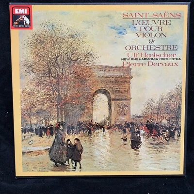 ULF HOELSCHER violin - SAINT-SAENS Violin Ctos ETC - Dervaux - EMI QUAD ST 3LP.. - Image 1 of 4