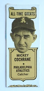 Mickey Cochrane 1969 Bazooka All-Time Greats Card Gum Baseball Side Panel HOF - Picture 1 of 2