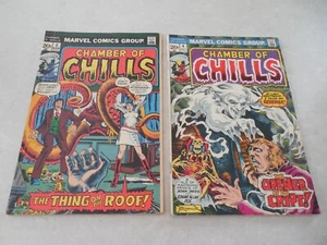 CHAMBER OF CHILLS #3 AND #4, MARVEL COMICS, 1973, FRANK BRUNNER, 4.0 VG! - Picture 1 of 2