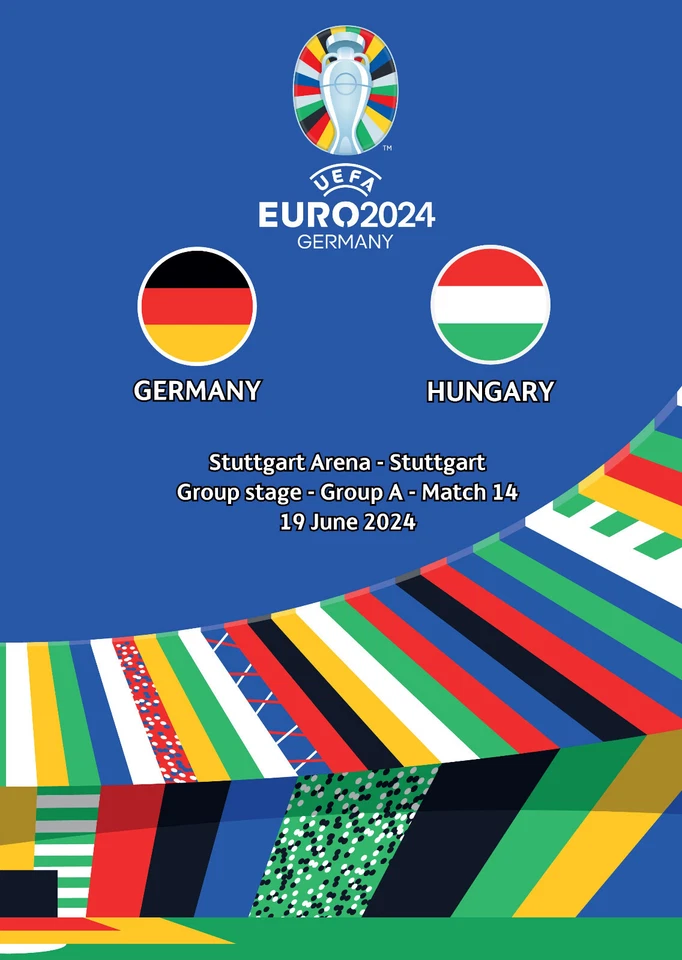 Program EURO 2024 Football Germany - Hungary - Bild 1 von 1