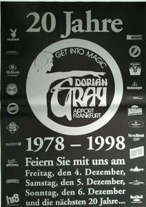 DORIAN GRAY - 20 JAHRE - FRANKFURT  1998 + orig. Poster - Plakat - DIN A1 xx - Bild 1 von 1
