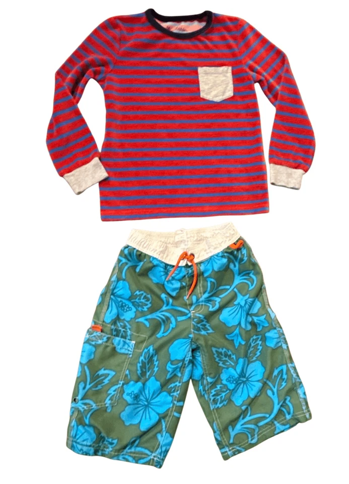 Niño Mini Boden paquete rizo top y bañador talla 8 Foto 1 de 4