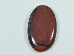 Natural Bloodstone Palm Crytsal 41Cts. Oval Cabochon Loose Gemstone 22X37MM J633 - Picture 1 of 9