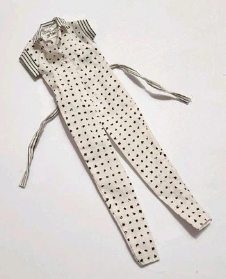 PANTALONES BARBIE MONO MODA COLECCIONABLES #3684 DE COLECCIÓN 1980 ROPA DE MUÑECA BLANCA Foto 1 de 4