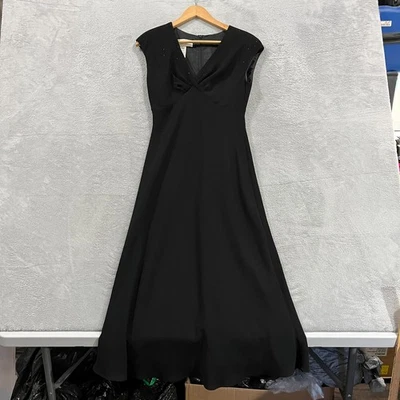 Jones New York Dress Womens 6 Midi Cap Sleeve Embellished Elegant Wedding Prom - Image 1 of 4