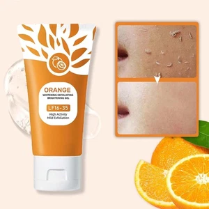 Gel exfoliant enzymes orange gel gommage visage et corps bio 50g - Photo 1/5