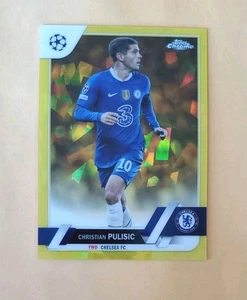 2022-23 Topps Chrome UEFA Sapphire Yellow /99 Christian Pulisic #144 UEFA SP - Bild 1 von 4