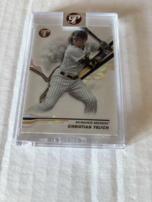 2024 Topps Pristine - Christian Yelich #157 Refractor - Image 1 of 2