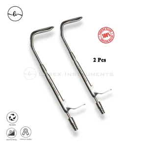 Pack of 2 Aufricht Nasal Retractor with Suction Tube Premium ENT Ins. German S.S - Picture 1 of 4