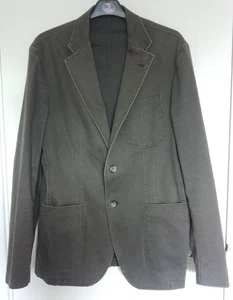 Corneliani CC Collection Faded Brown Denim Men's Jacket L - Picture 1 of 12