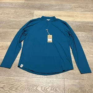 Mantra Poloshirt Large Langarm Pacific Blue Catalyst Performance Golf NEU - Bild 1 von 12