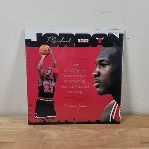 A Sealed 2025 Michael Jordan 16- Months Double Time Quotes Calendar - Picture 1 of 2