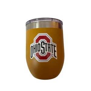Ohio State Buckeyes NCAA Weinbecher Reisebecher in Goldfarbe mit Deckel - Bild 1 von 2