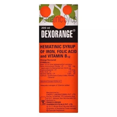 Dexorange Syrup 200ml Multivitamin Syrup 100% Safe (Orange Flavored), Fast Ship - Image 1 of 4