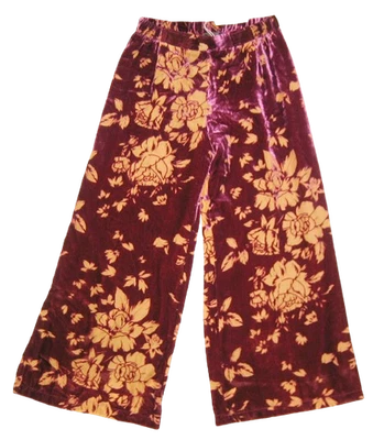 Pantalones fáciles de terciopelo para mujer Johnny WAS Jade RISING MOON Burnout M nuevo con etiquetas precio de venta sugerido por el fabricante $390 Foto 1 de 4