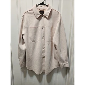 Republic Brand TRUTH Faux weiche beige Wildleder leichte Jacke Damen Large WEICH! - Bild 1 von 10