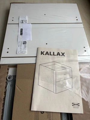 Ikea Kallax Insert With 2 Drawers White High-Gloss 33x33cm NEW Discontinued - Image 1 of 4