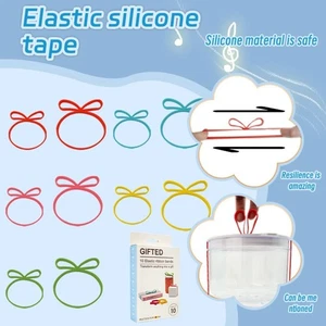 2/10Pcs Reusable Elastic Ribbon Band Retaining Strap for Household Decor - Picture 1 of 5