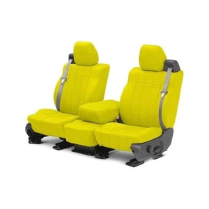 For Honda Ridgeline 17-25 CalTrend NeoSupreme 1st Row Yellow Custom Seat Covers - Picture 1 of 3