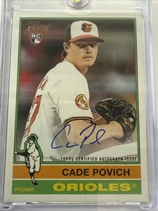 2025 Topps Heritage Real One Autographs #ROA-CP Cade Povich (AU, RC) NM - Picture 1 of 7