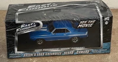 Greenlight Hollywood Fast & Furious Brian's 1969 Chevy Yenko Camaro 1:43 Car - Image 1 of 4