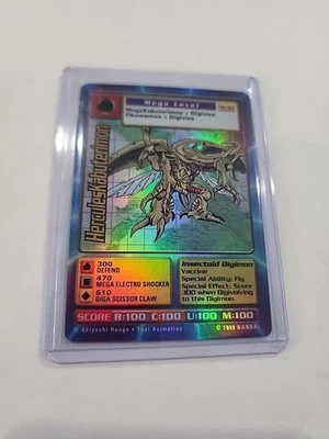 BANDAI DIGIMON 1999 - CARD HerculesKabuterimon St-33  Holo - Image 1 of 2